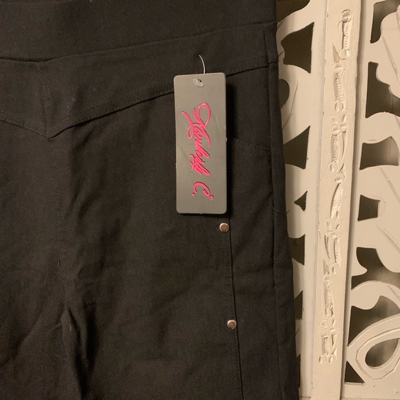 NWT! KIMBERLY C BLACK SUPER SKINNY PANTS LEGGINGS - Picture 3 of 6
